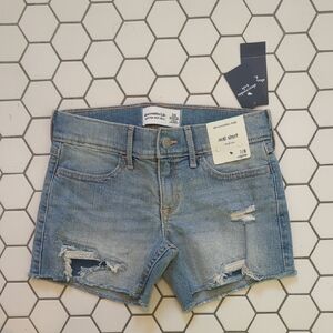 abercrombie kids Distressed Jean Shorts